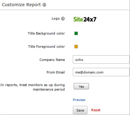 custom reports