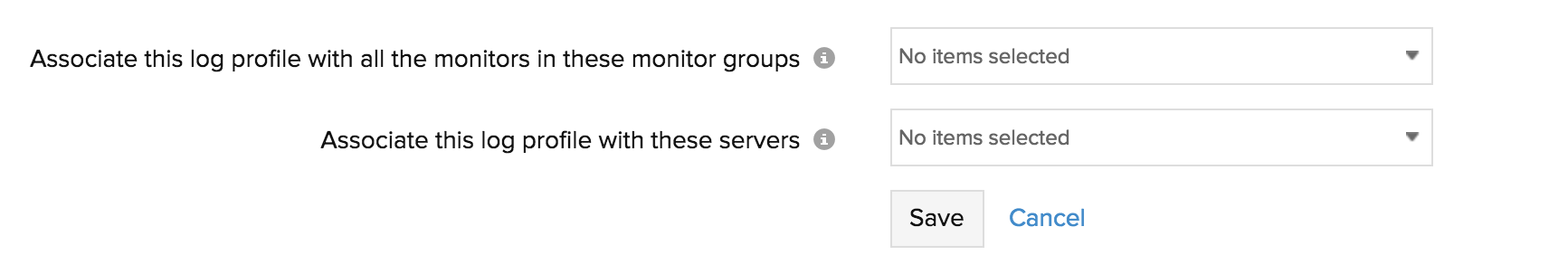 Server Monitors and groups