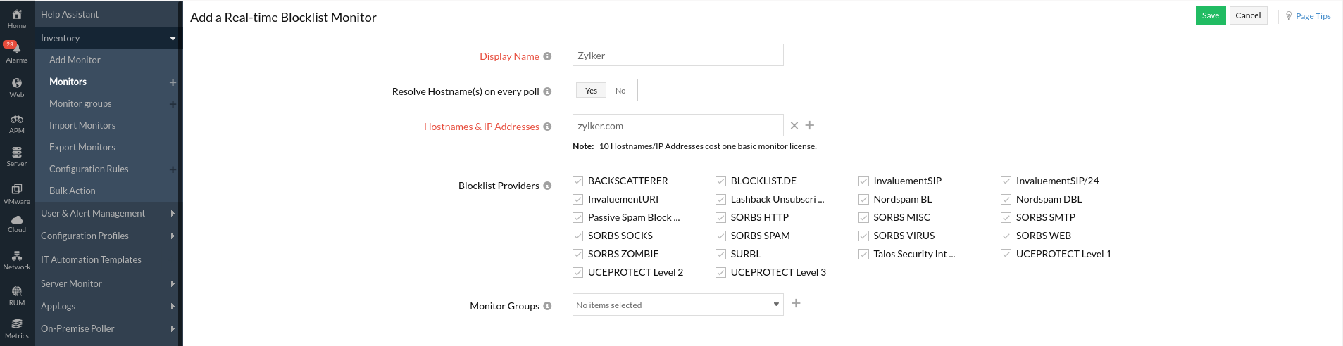 add blocklist monitor