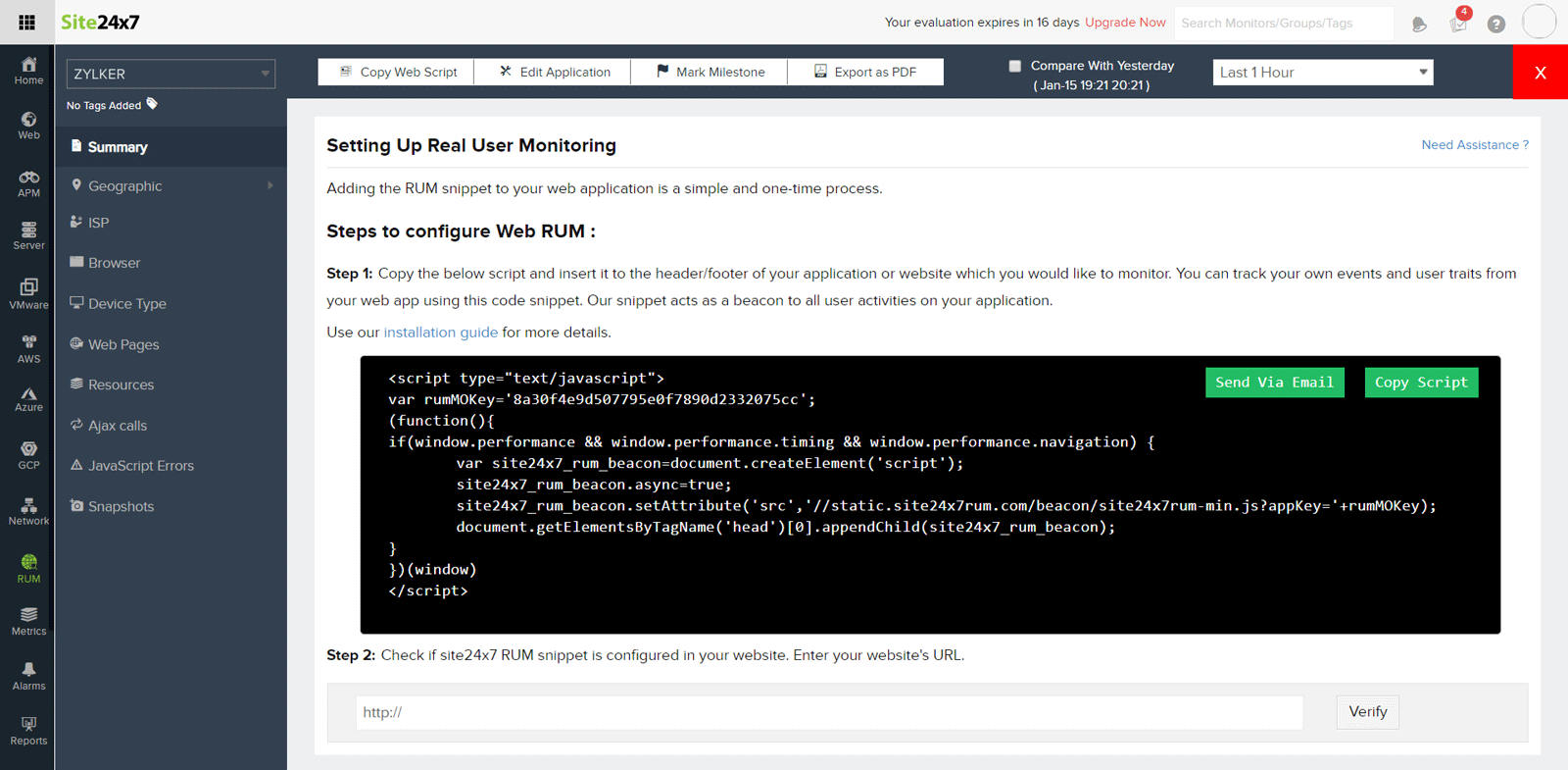 add rum script