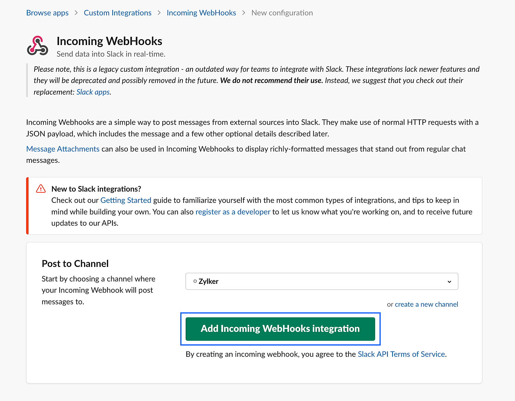 add webhooks
