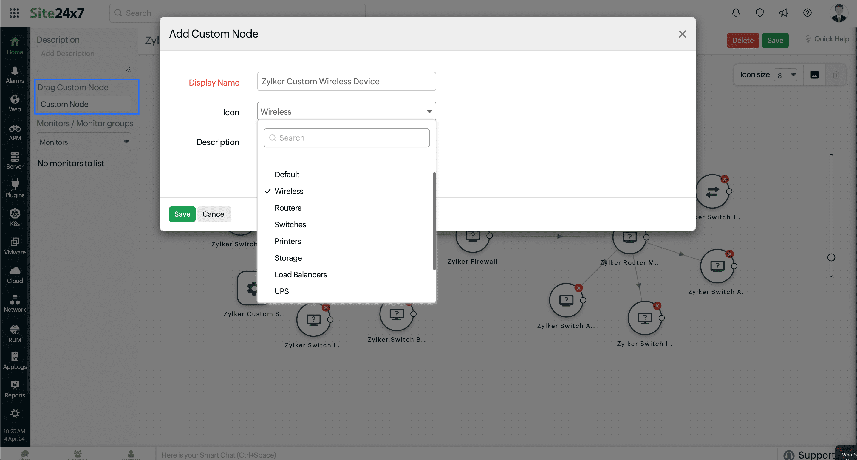 adding custom node maps