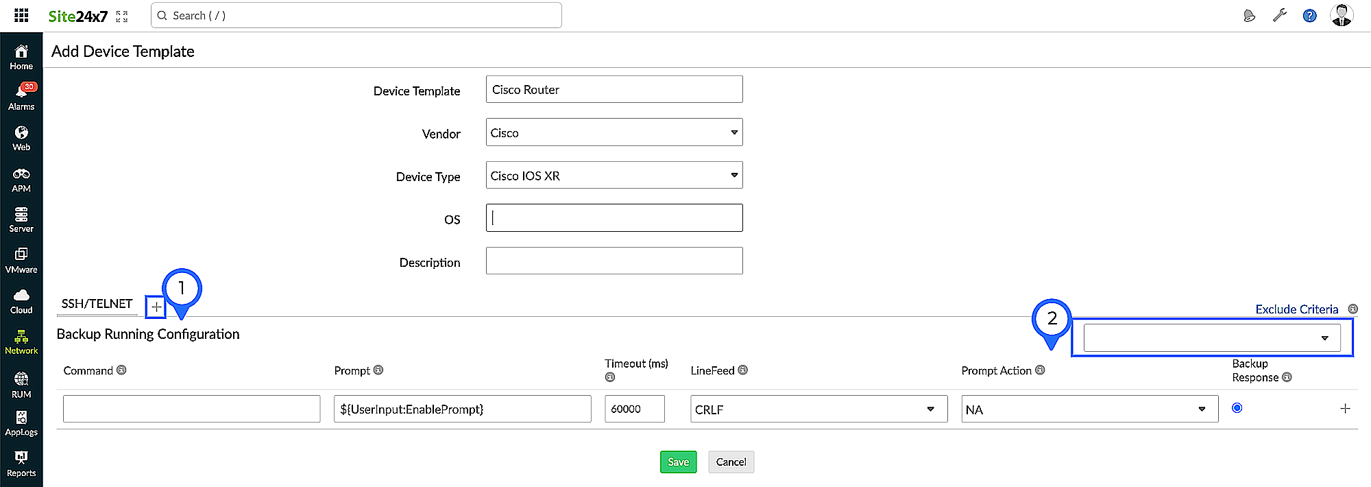 adding NCM device templates
