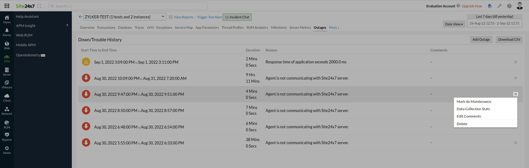 apm-data-stats-outages Outages hamburger options