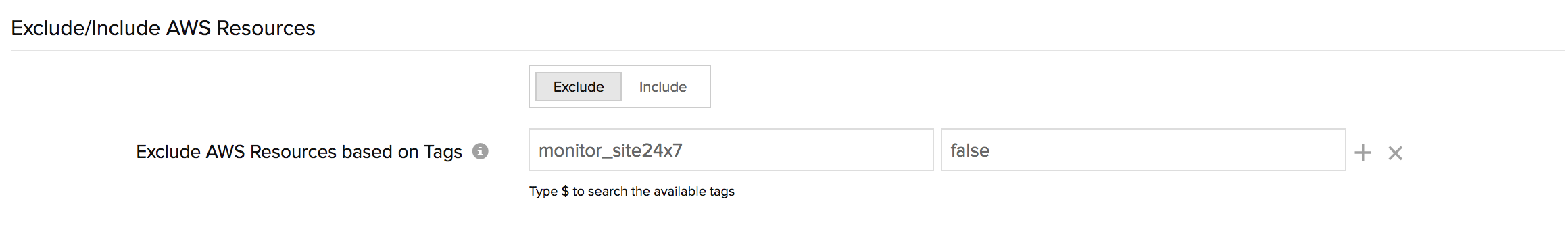 Site24x7 Custom Tag Site24x7 Custom Tag