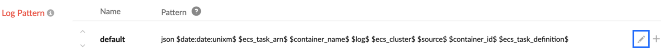 aws ecs logpattern
