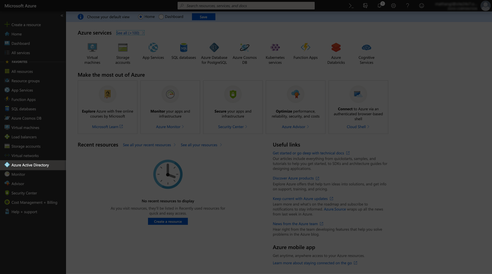 Creating an Azure Active Directory Application