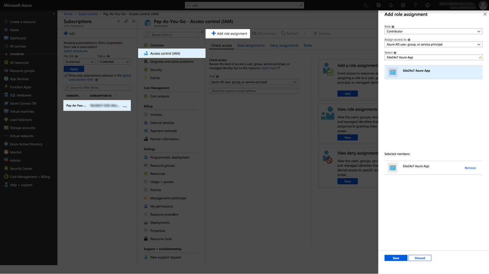 Providing the Necessary Permissions to the Custom App