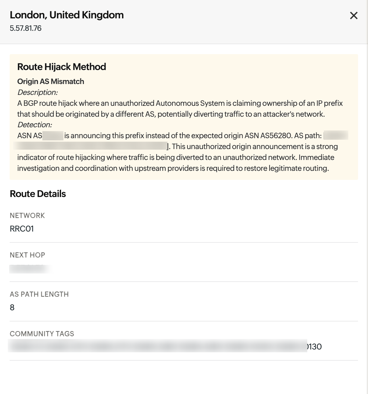 BGP Issues BGP Issues