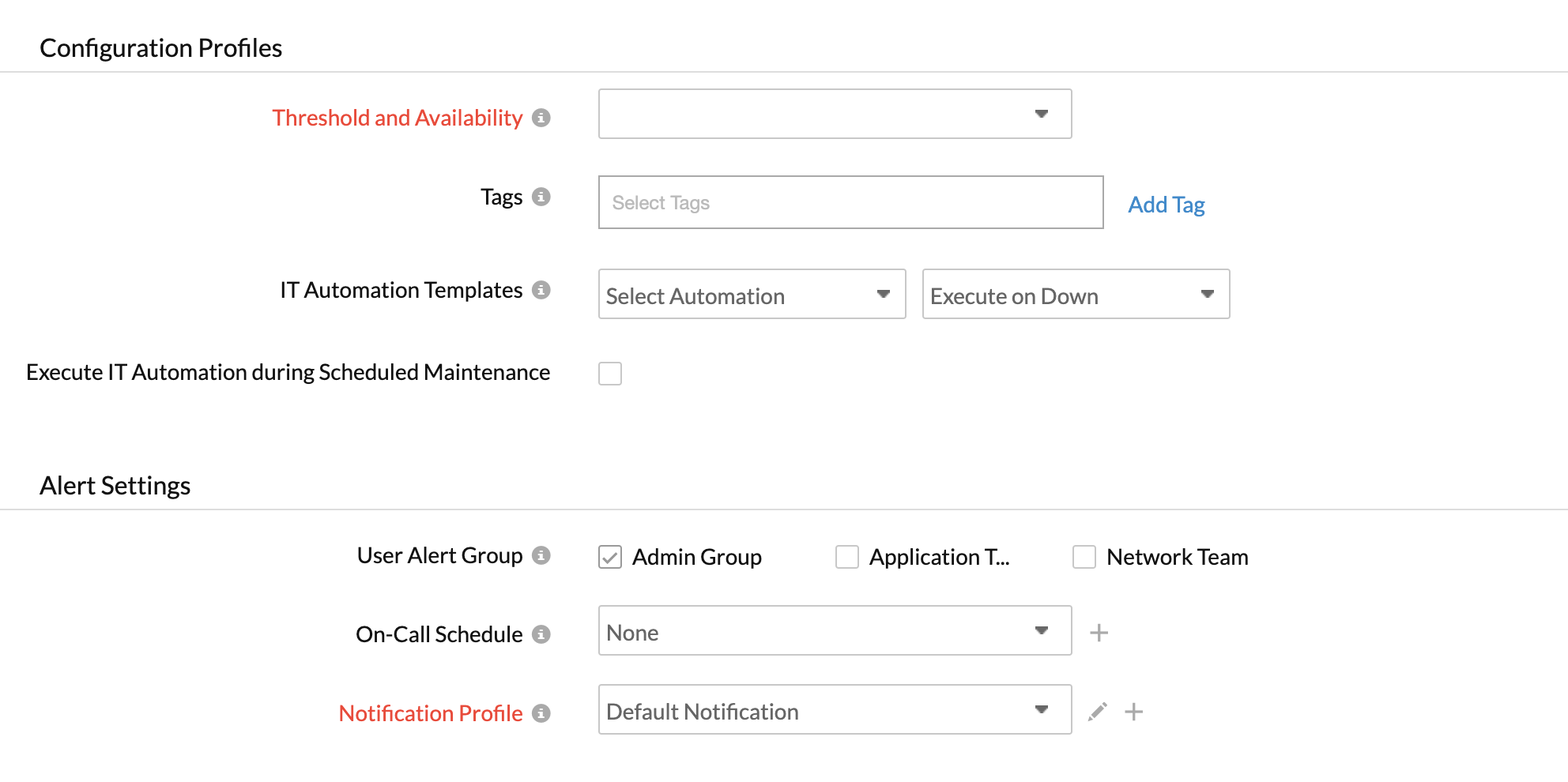configuration profiles smtp service