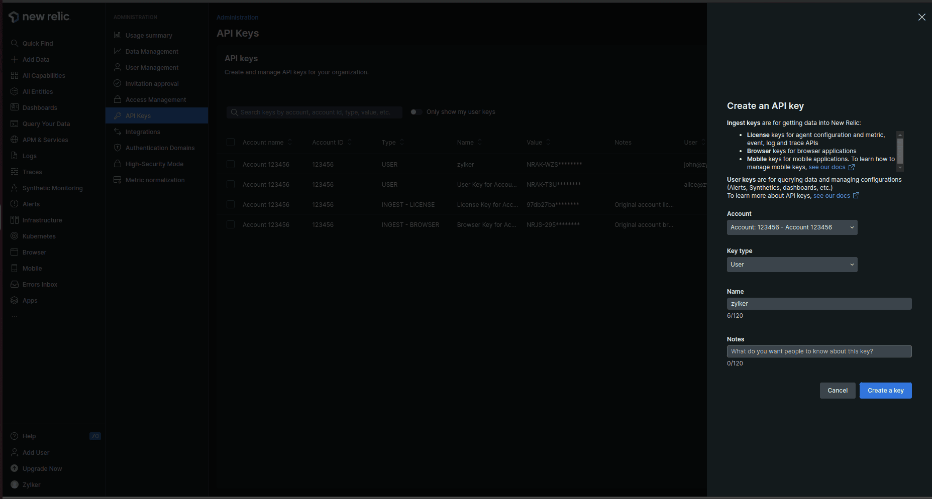 create api key