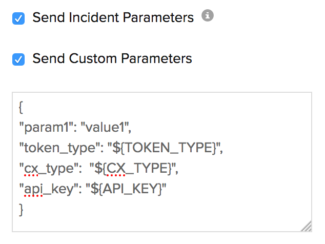 custom param json