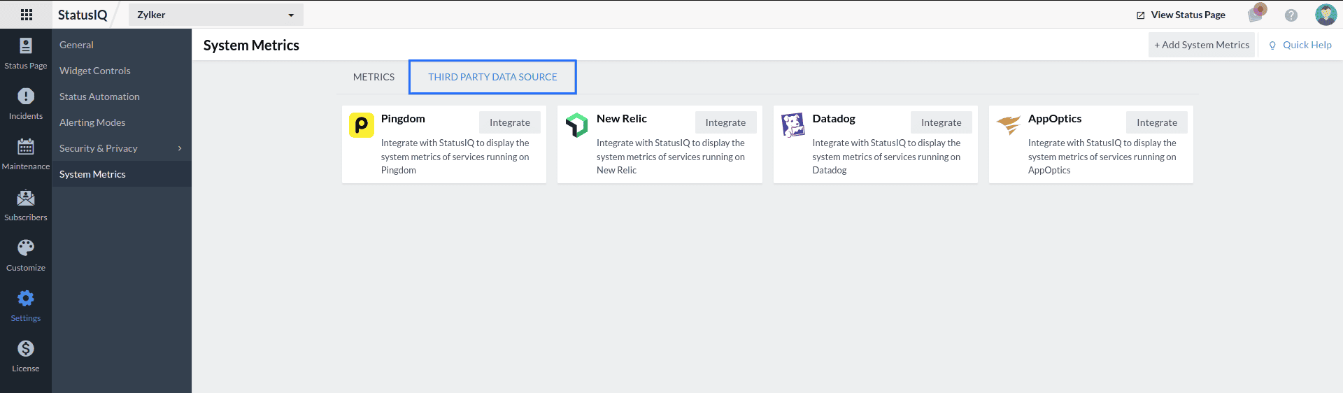 datadog third party data source