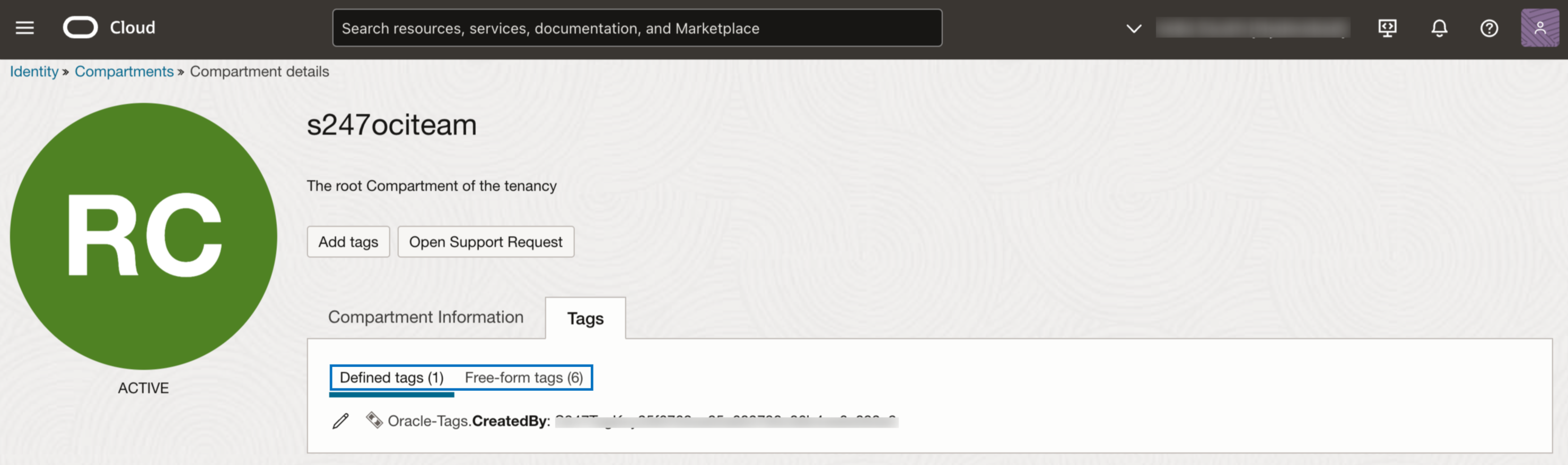 defined tags