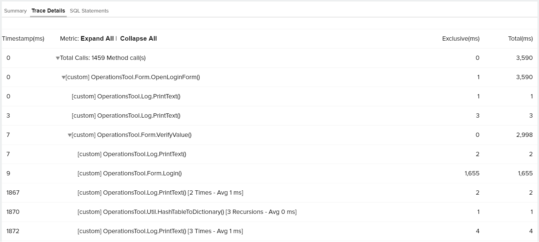 deskapp_traces Trace details