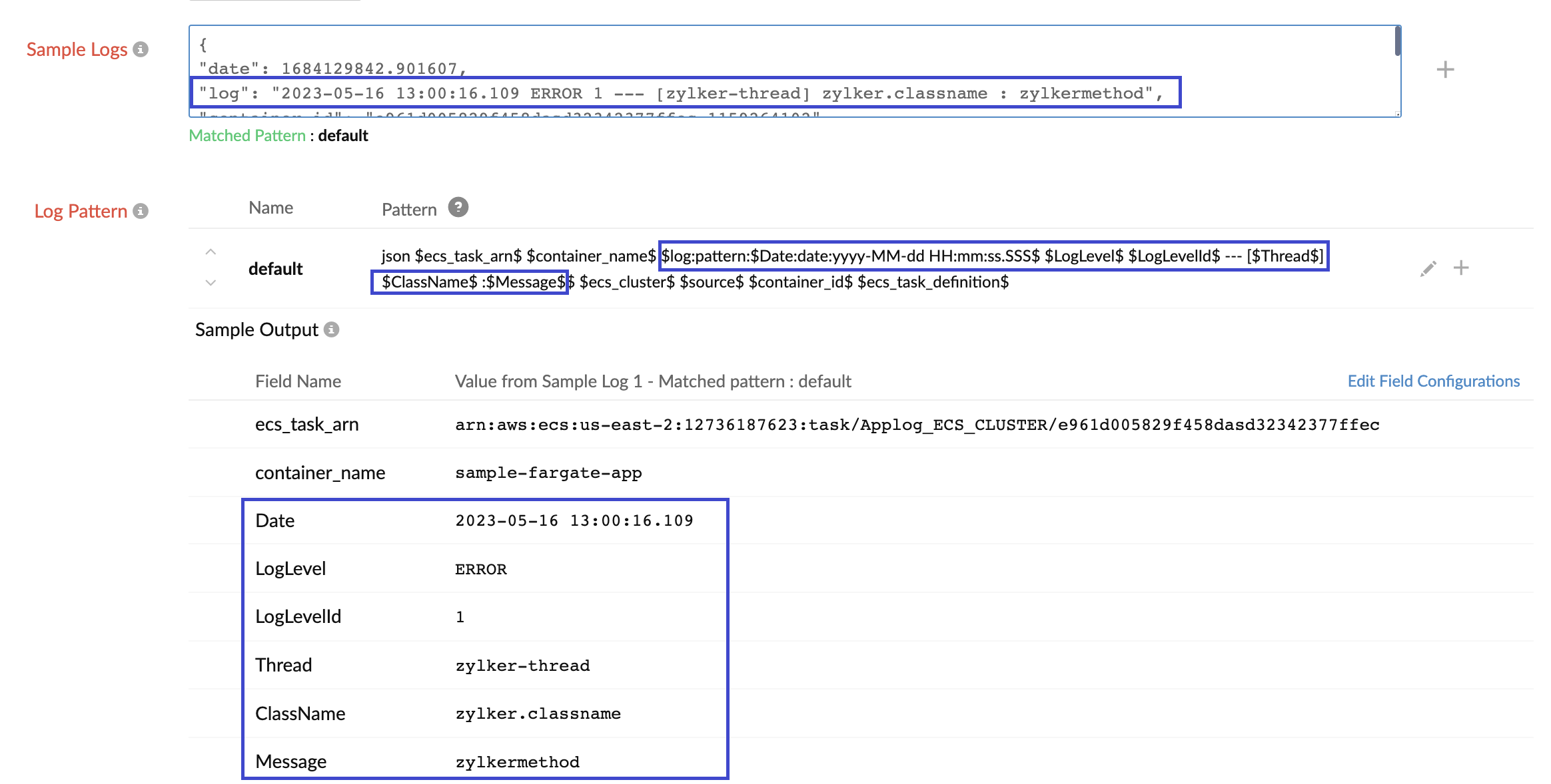 ecs-custom-log ecs custom log