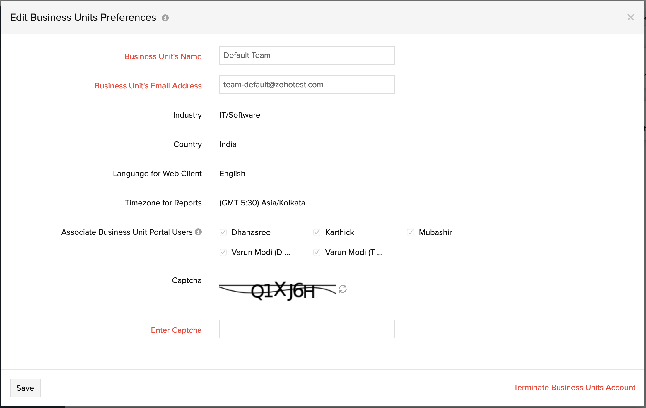 edit teams preferences