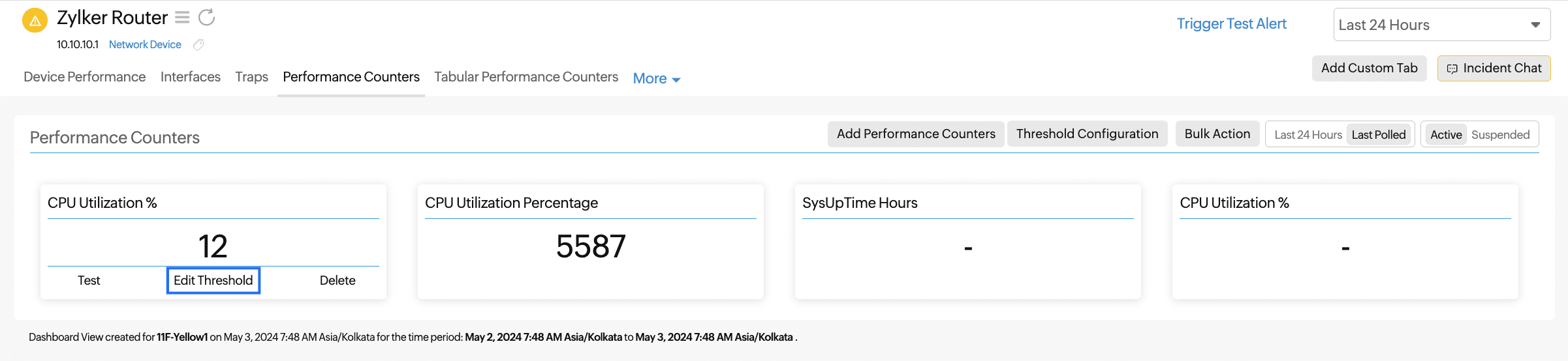 edit threshold performance counter