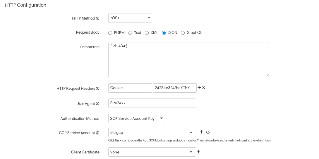 HTTP Configuration HTTP Configuration