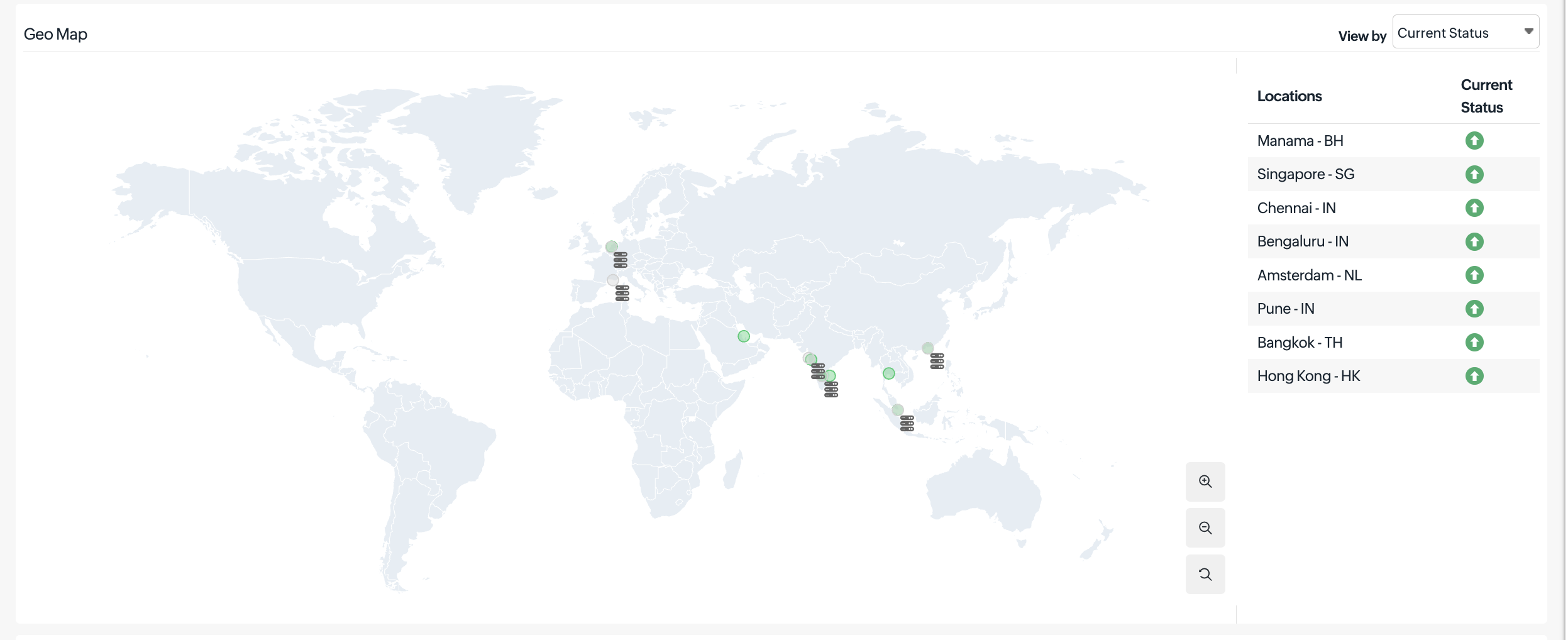 Geo map for Ping monitor Geo map for Ping monitor
