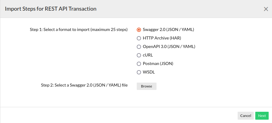 import-swagger-script Learn how to import test cases