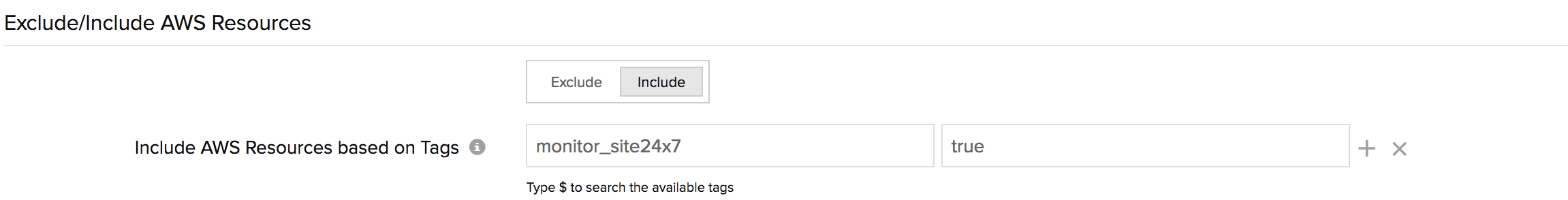 Site24x7 Custom Tag Site24x7 Custom Tag