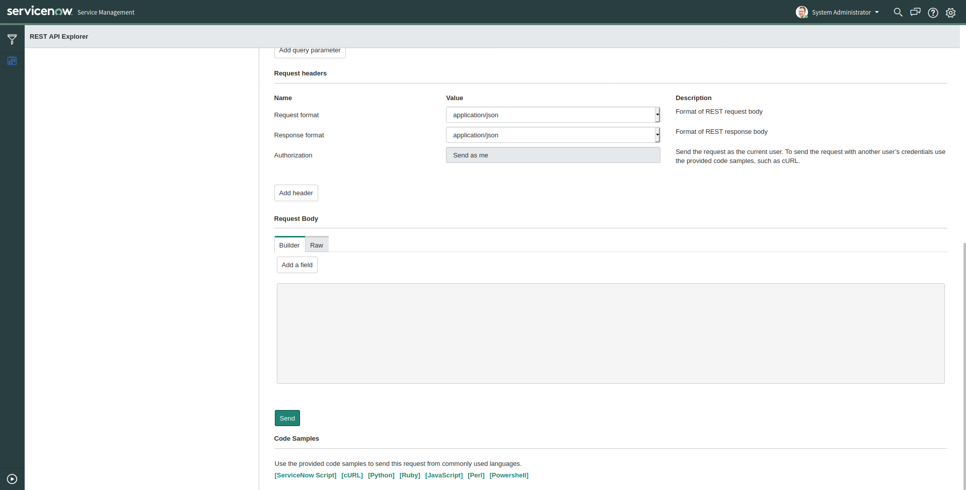 instance custom params