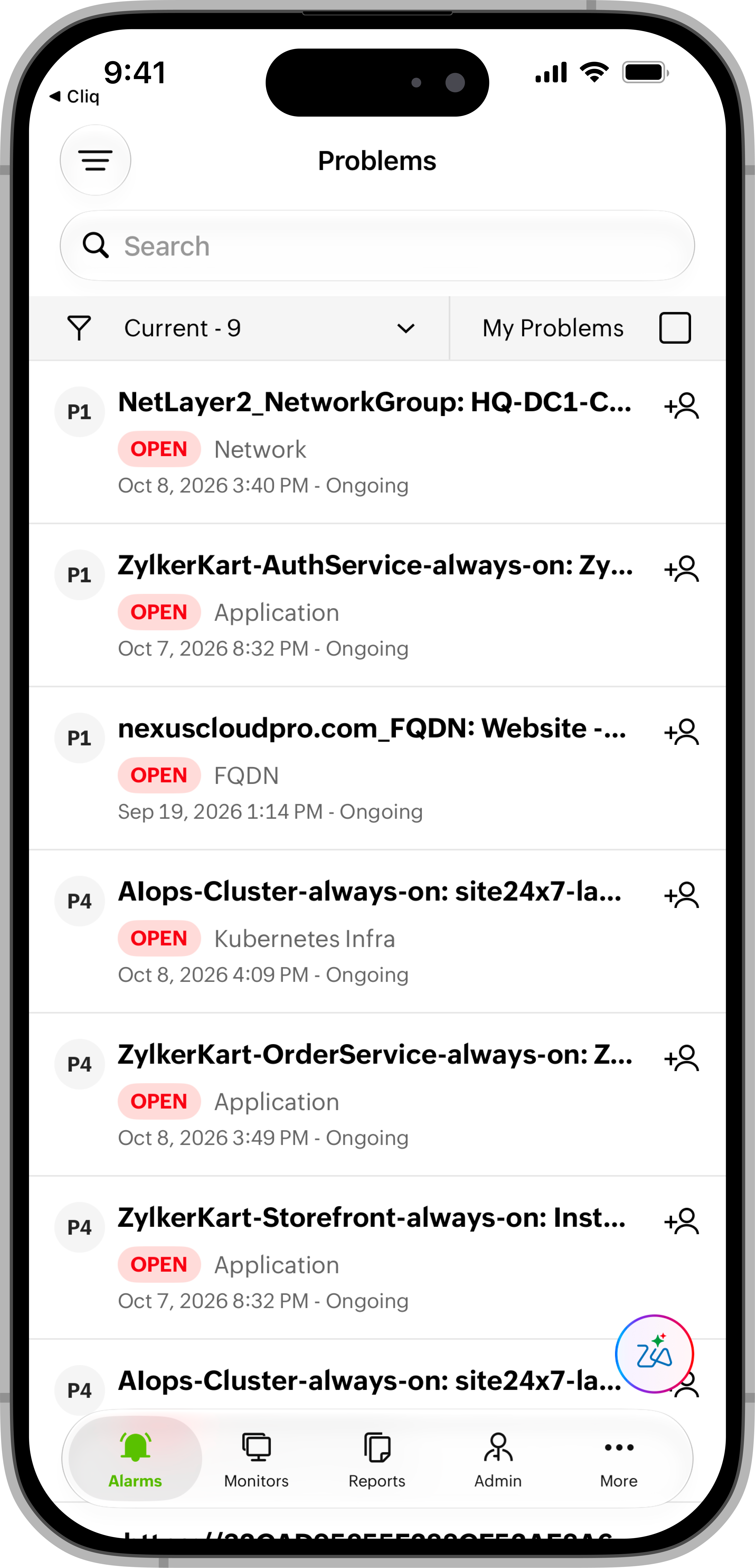 Problems Listing Problems Listing