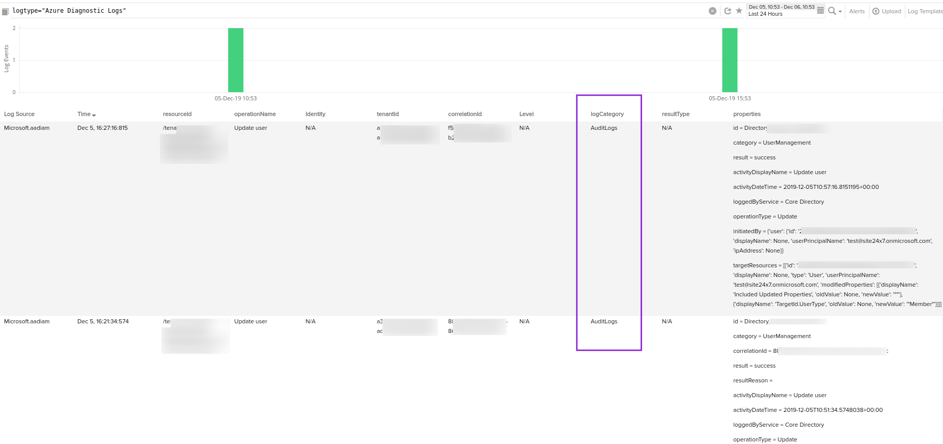 Manually verifying if Azure functions are sending logs to Site24x7 