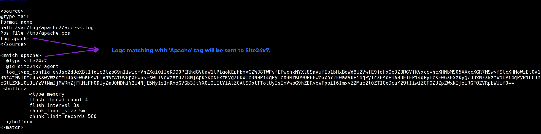logs fluentd tag