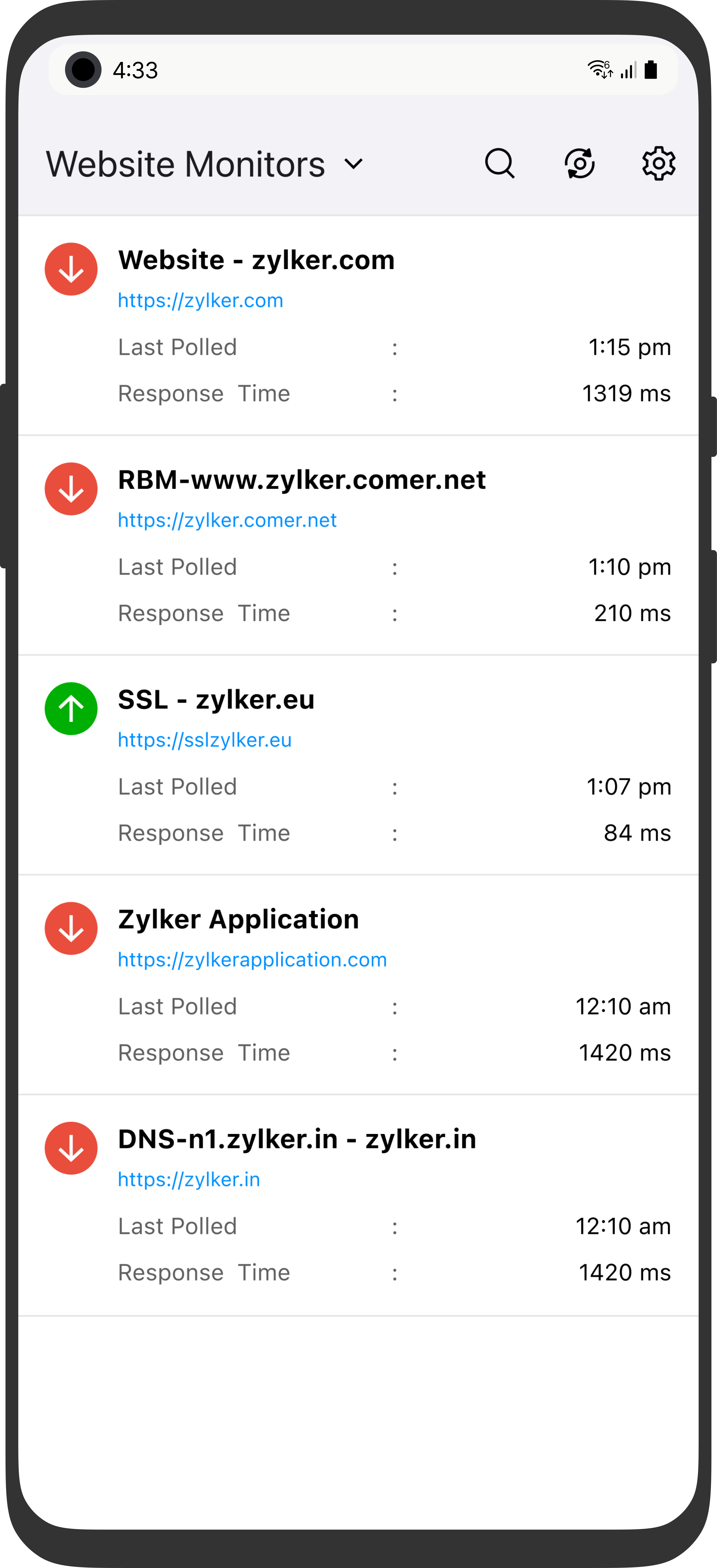 Mobile Poller Monitors