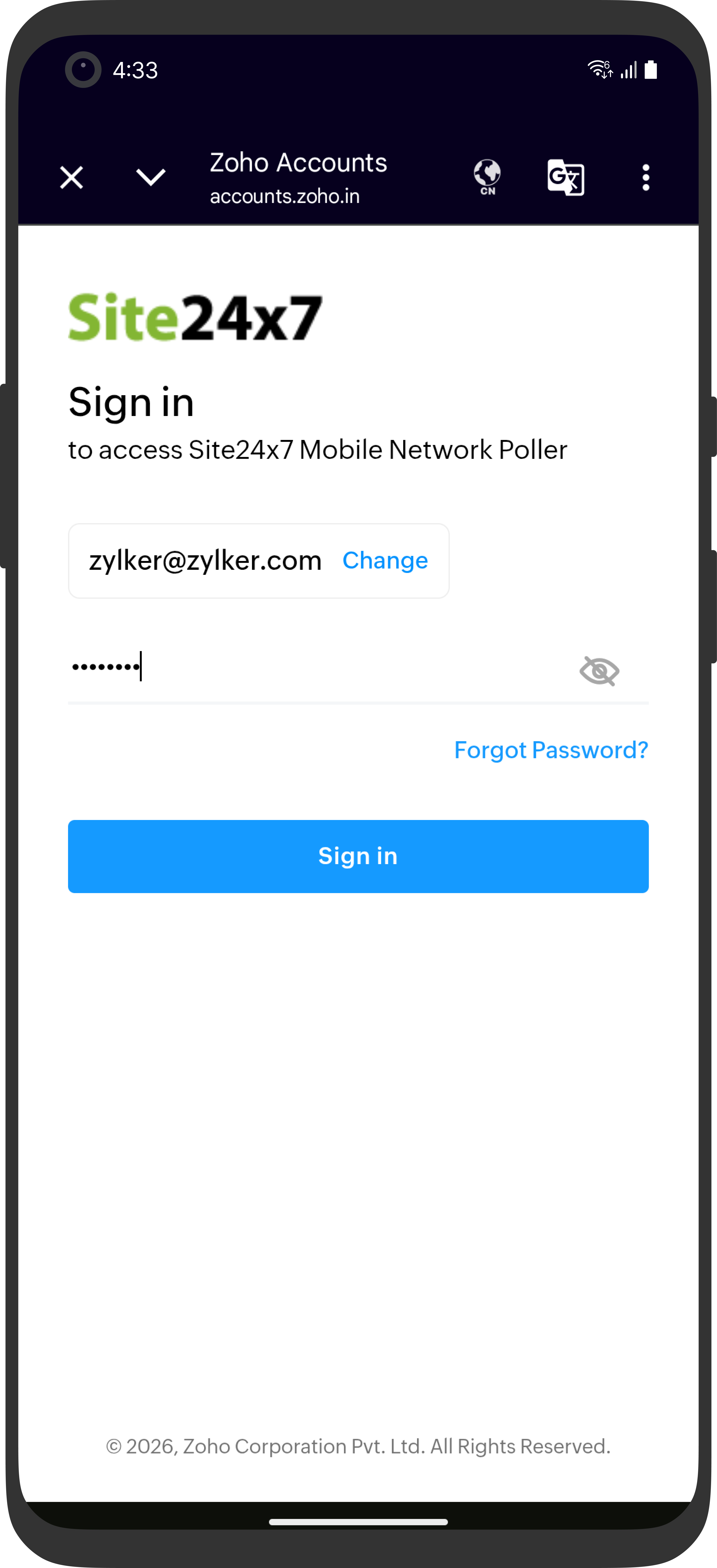Mobile Network Poller Sign In Mobile Network Poller Sign In