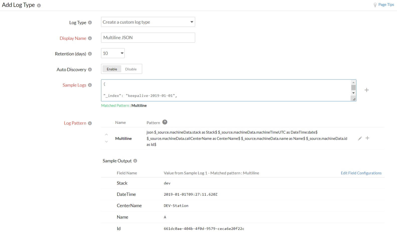 multiline-json multiline json