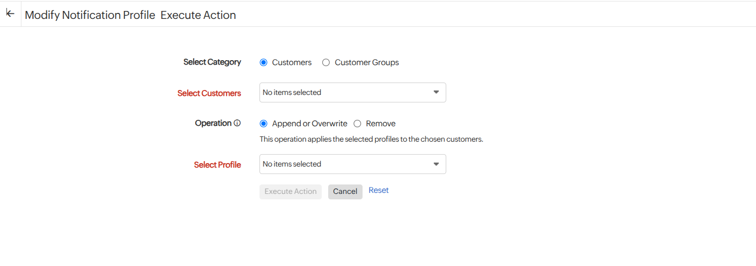 notification profile