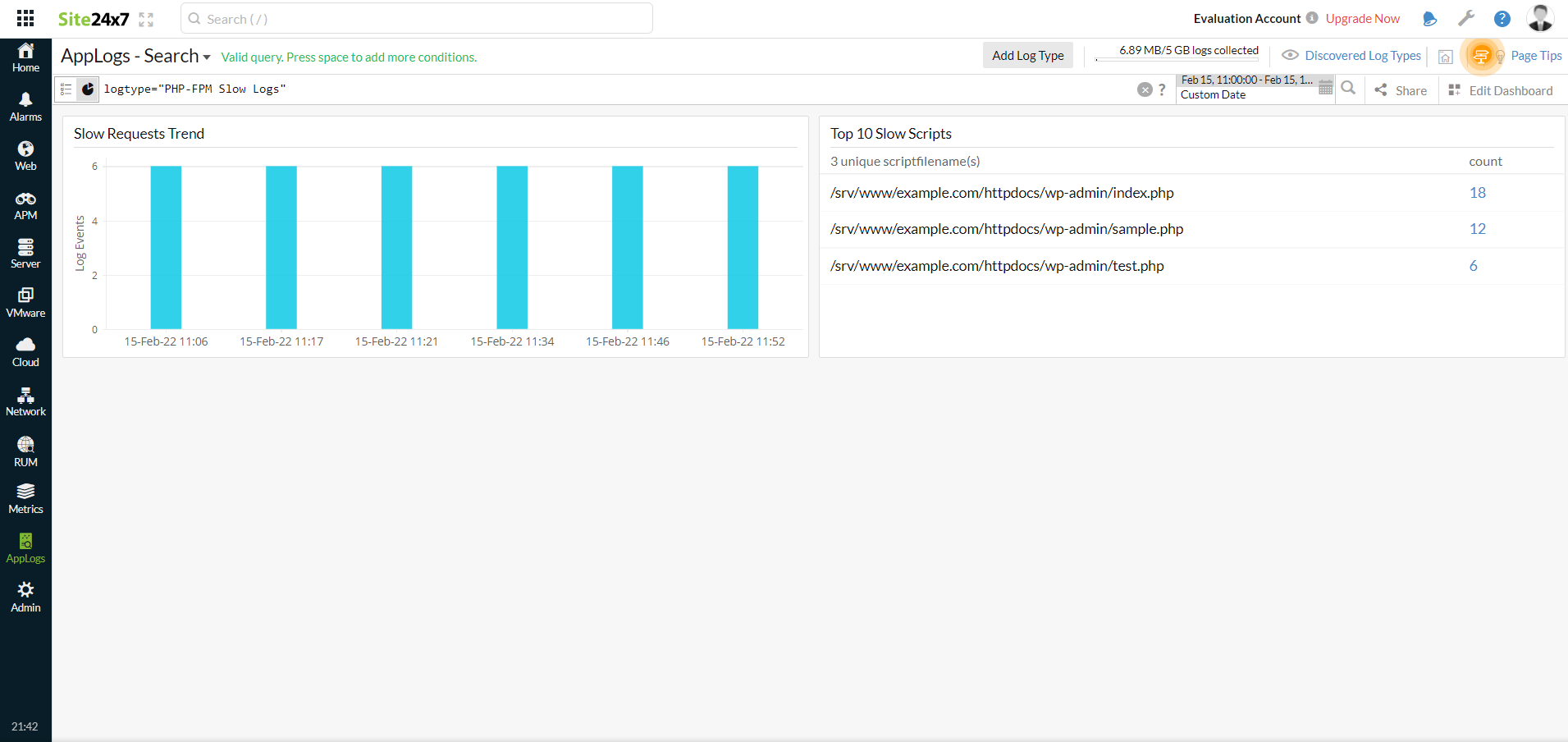 php fpm logs cpanel