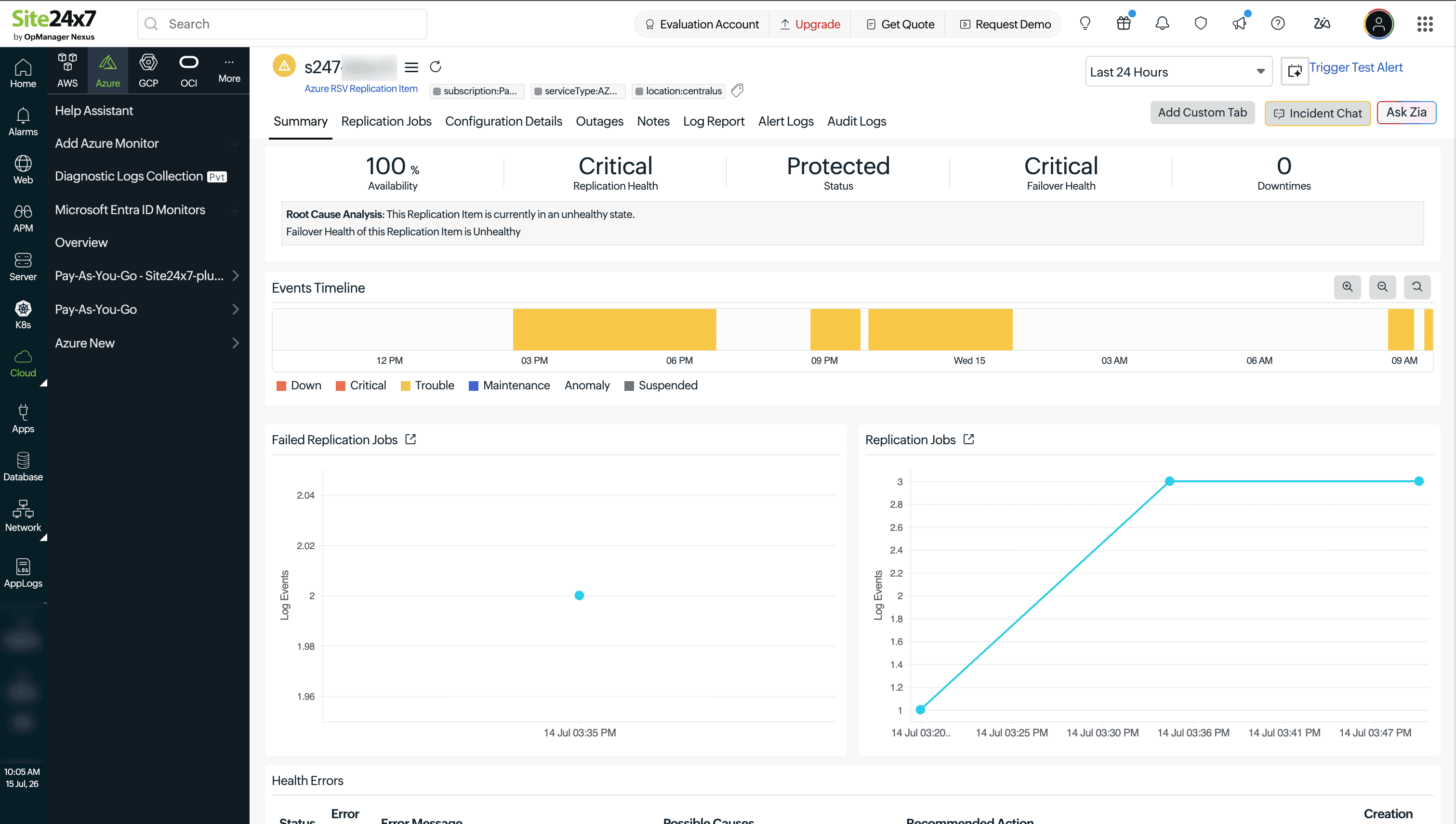 RSV Replications Summary page extension