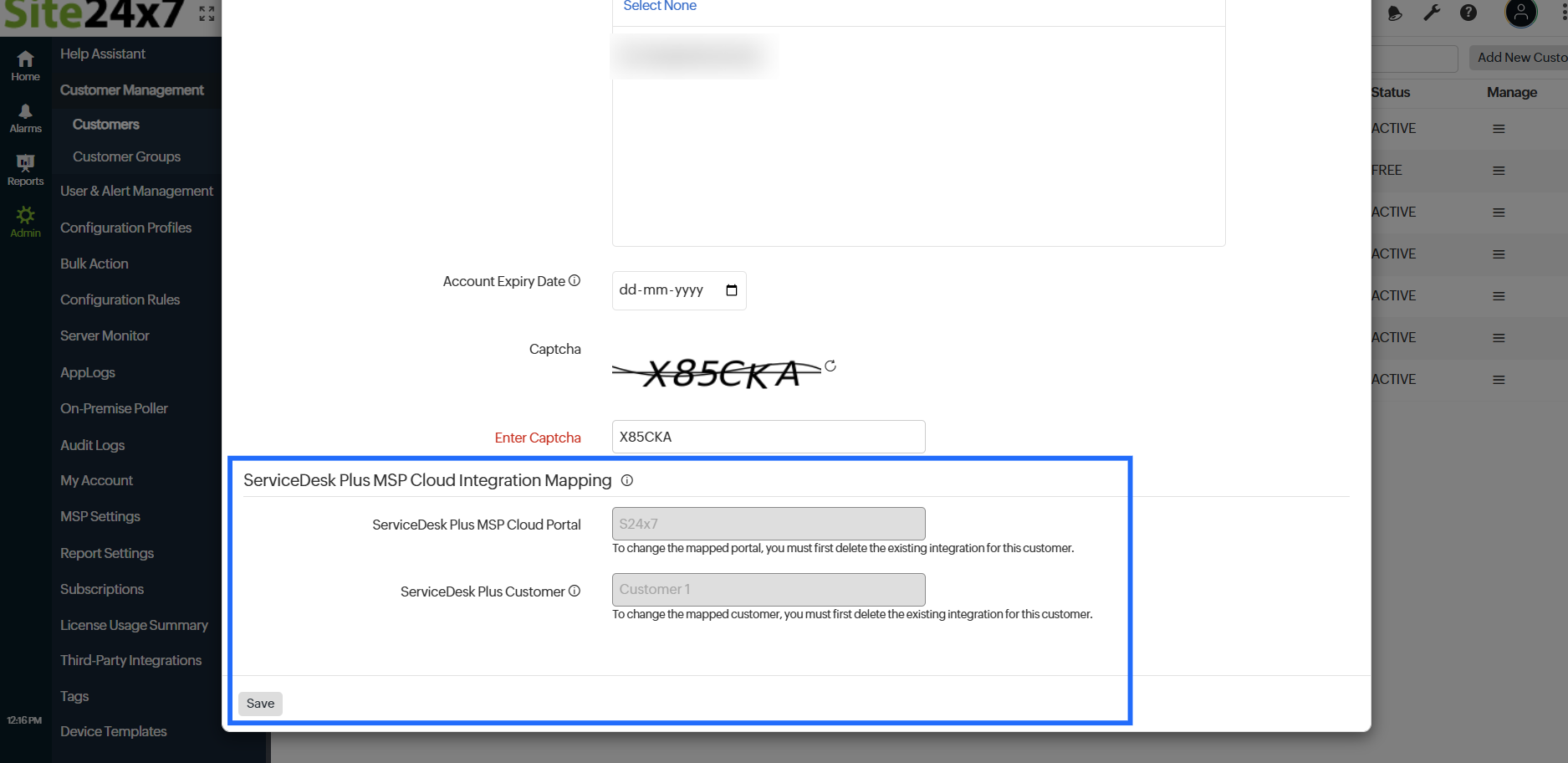 Edit customer Edit customer