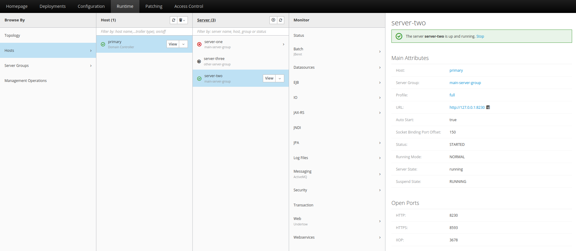 server view