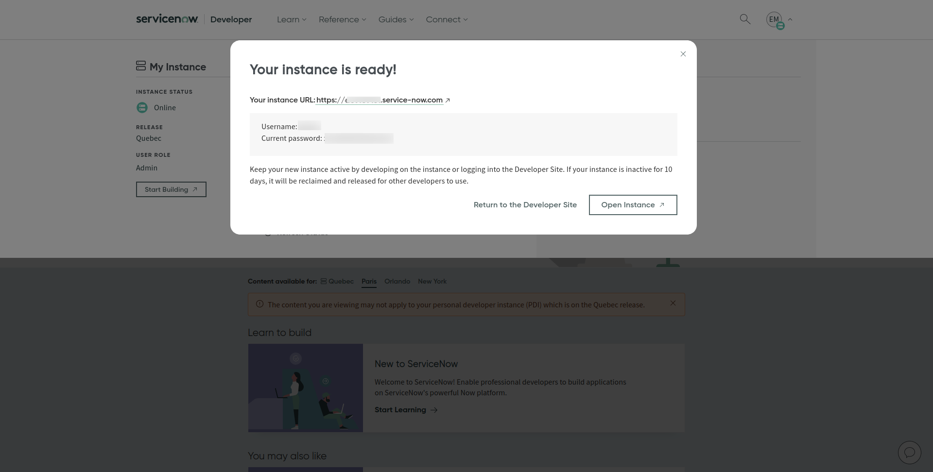 servicenow instance 