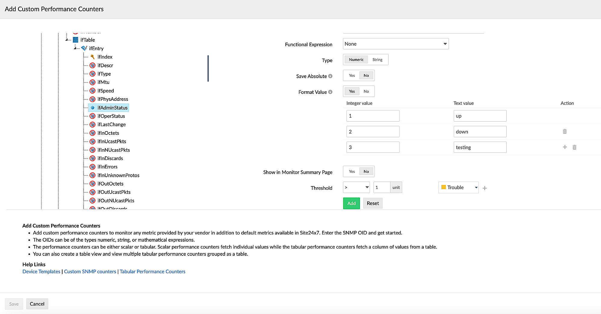 setting threshold image