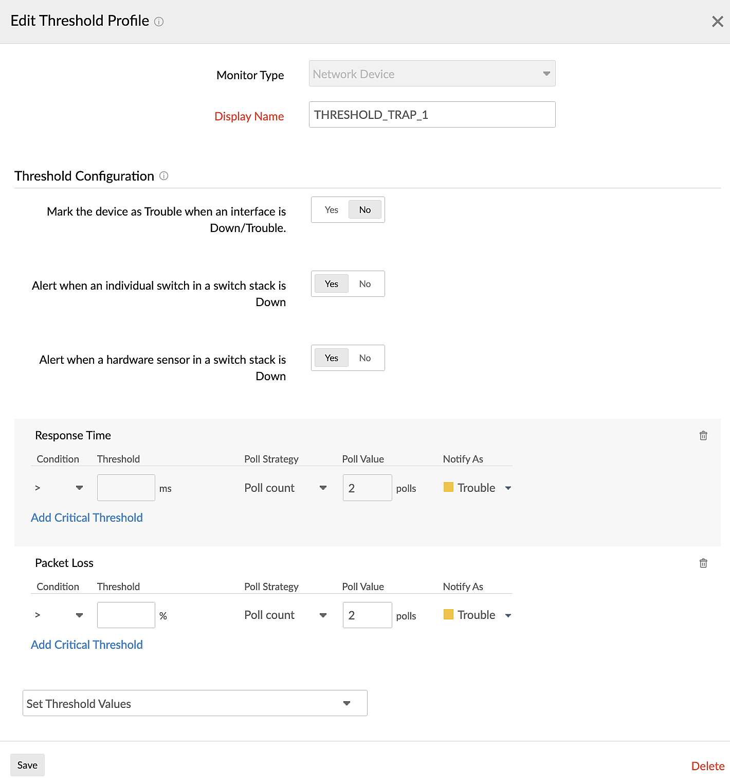 SNMP Trap Processing | Online Help Site24x7