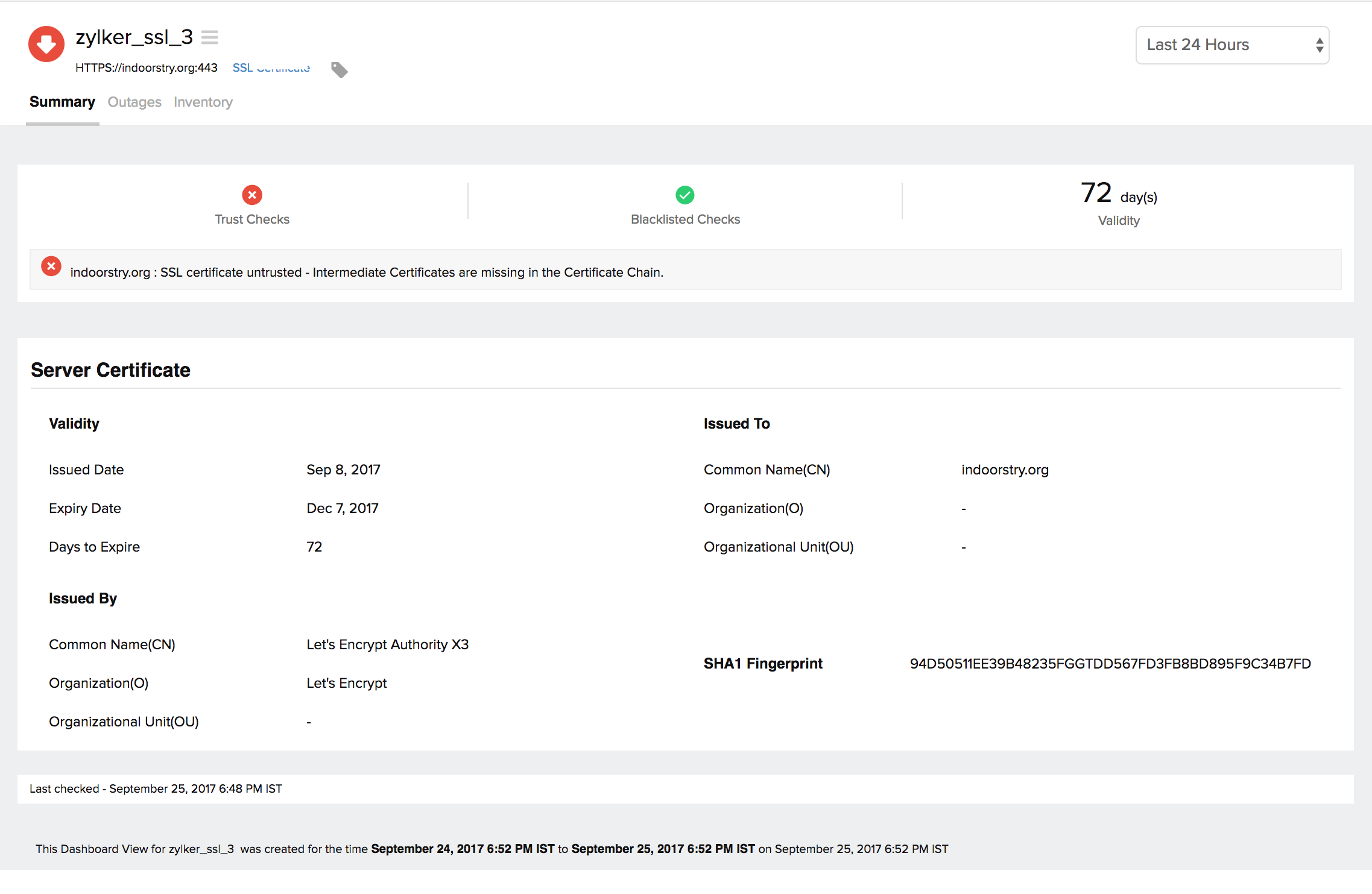 Tls failed to verify certificate