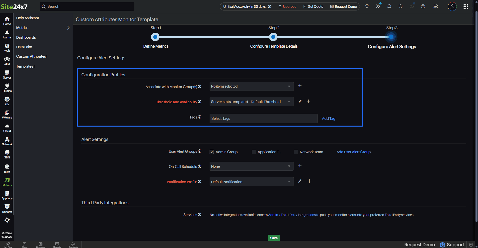 Threshold and Availability Threshold and Availability