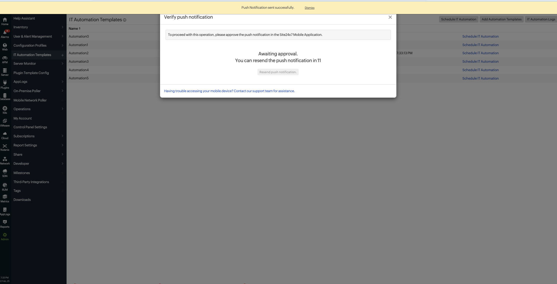 tfa awaiting approval