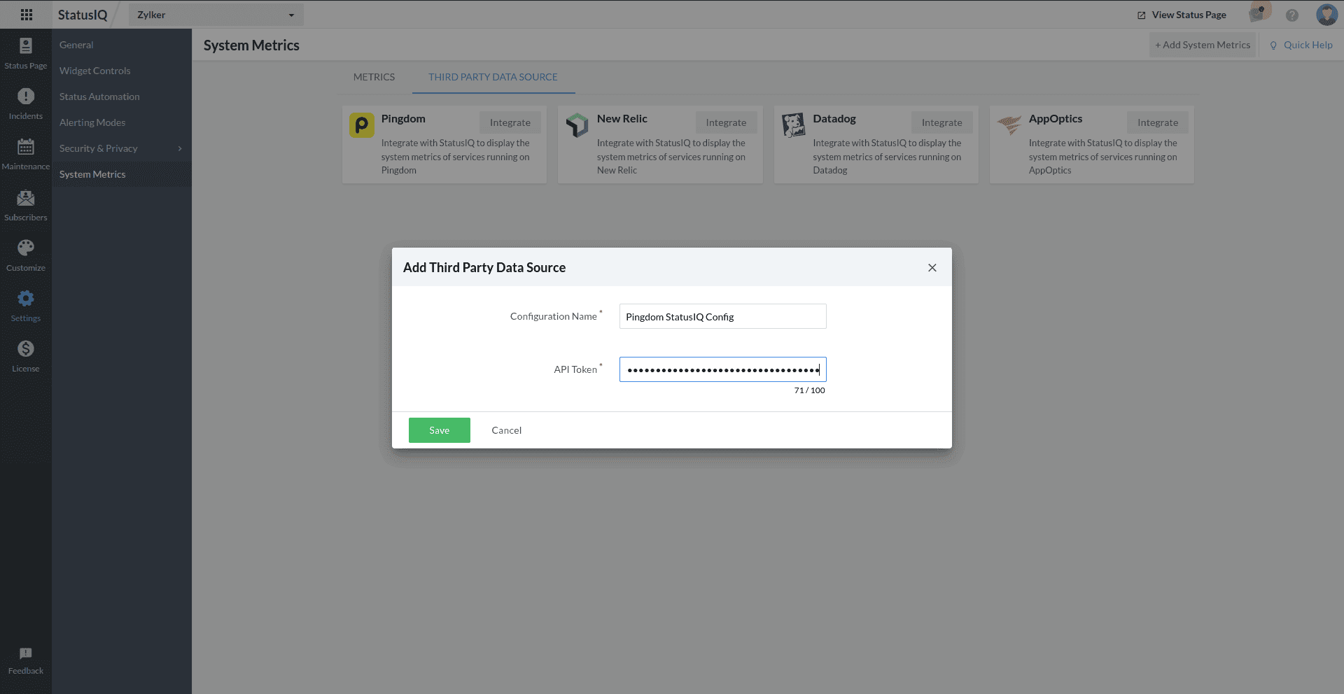 third party data source pop up