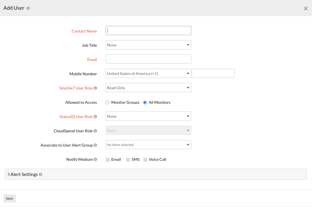 user management add