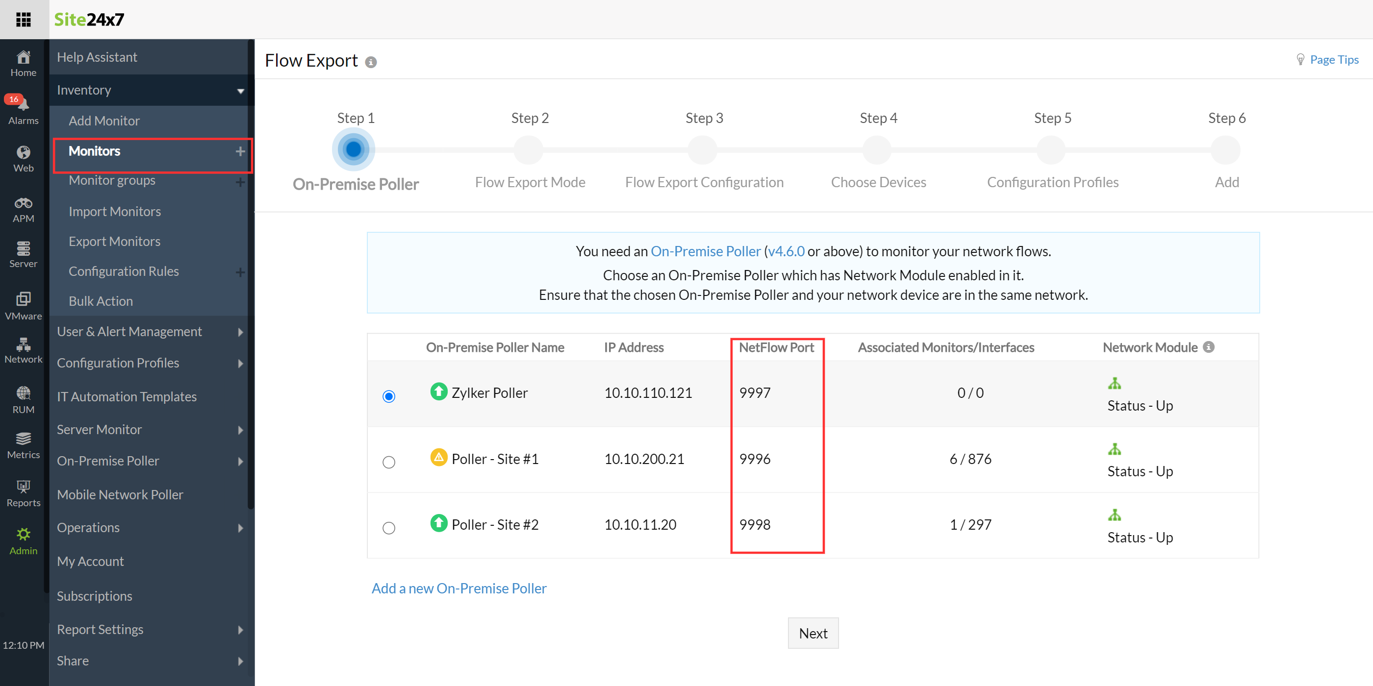 verify-port Verify On Premise POller port