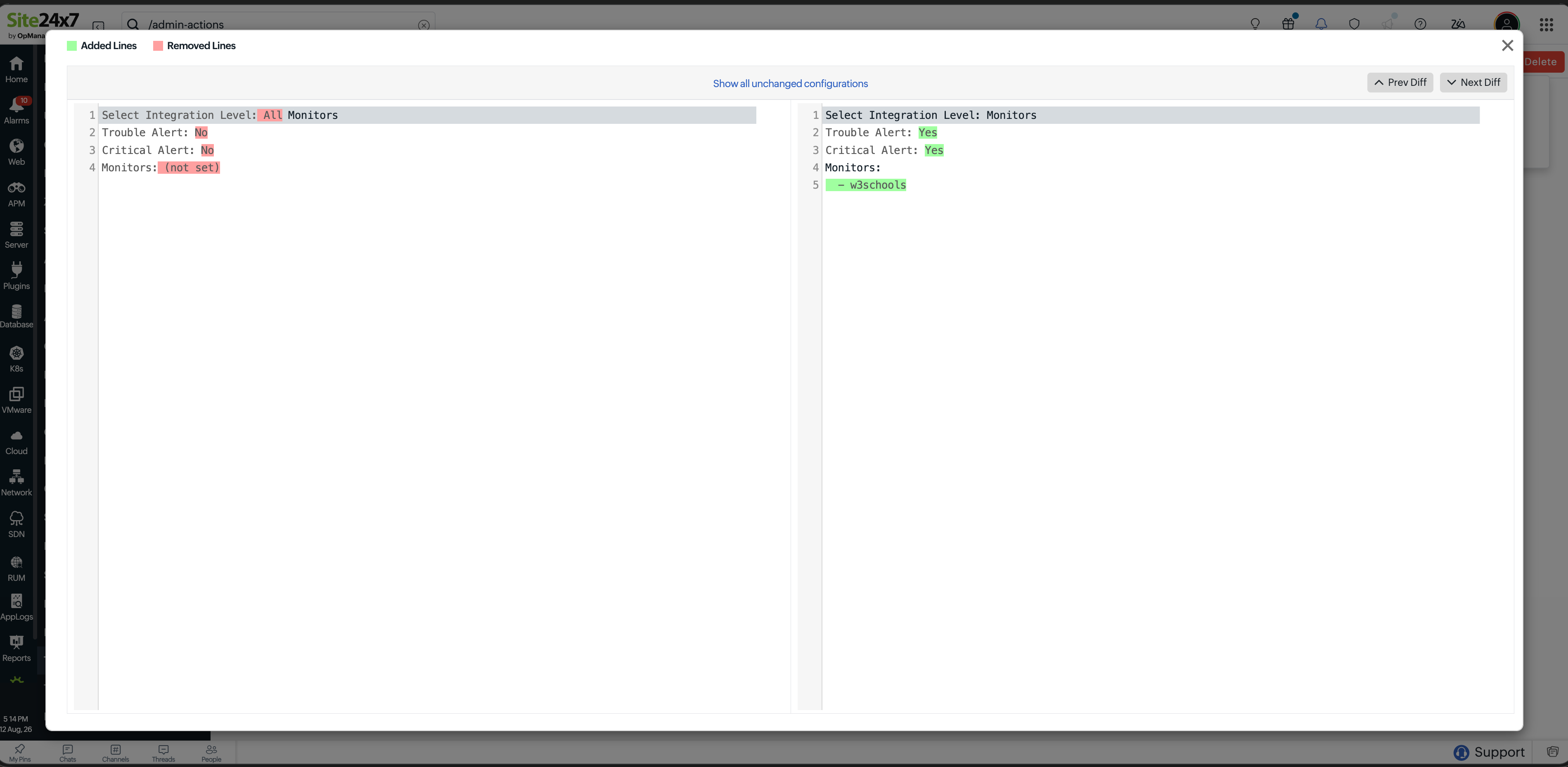 View Diff Option