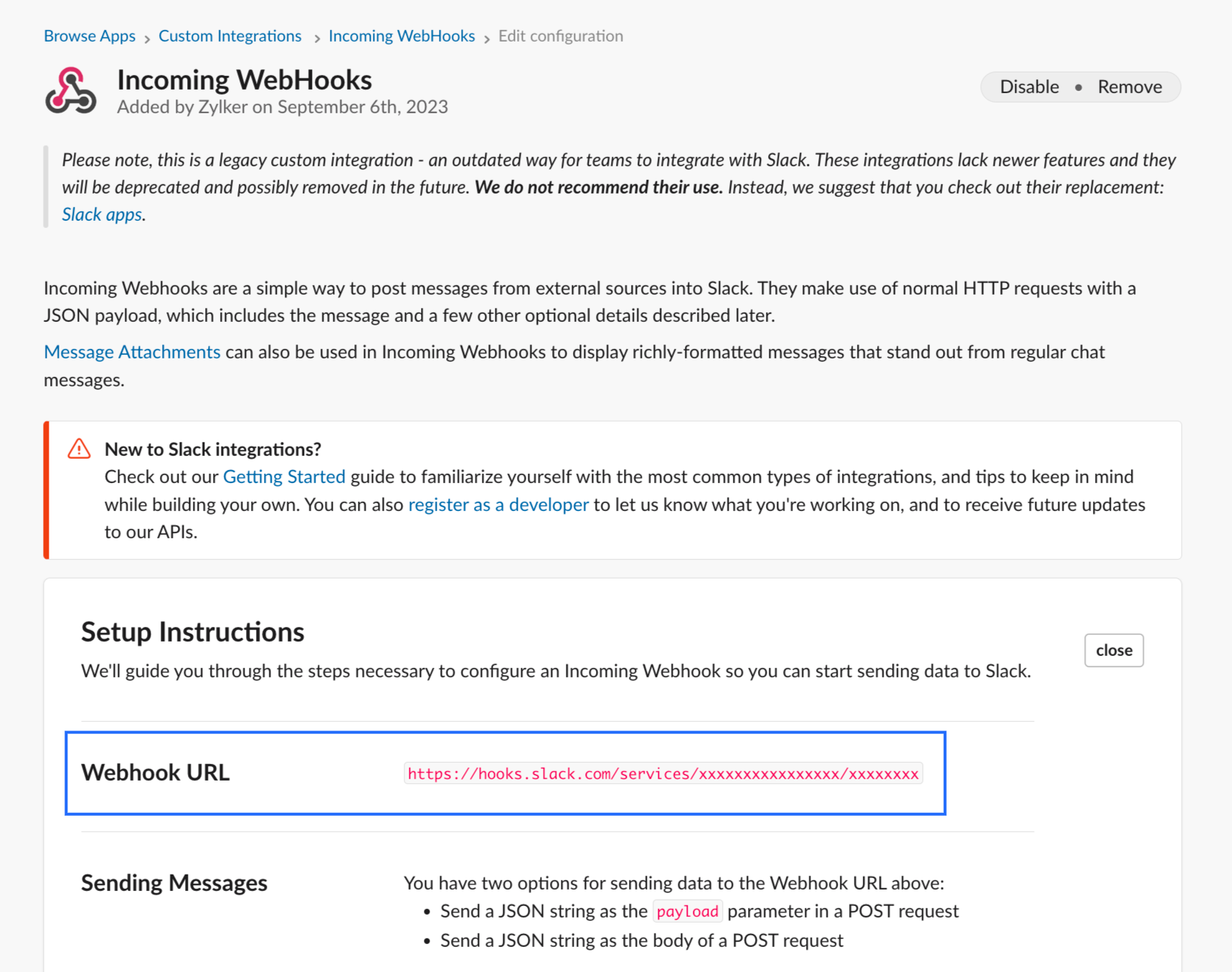 webhooks hook url