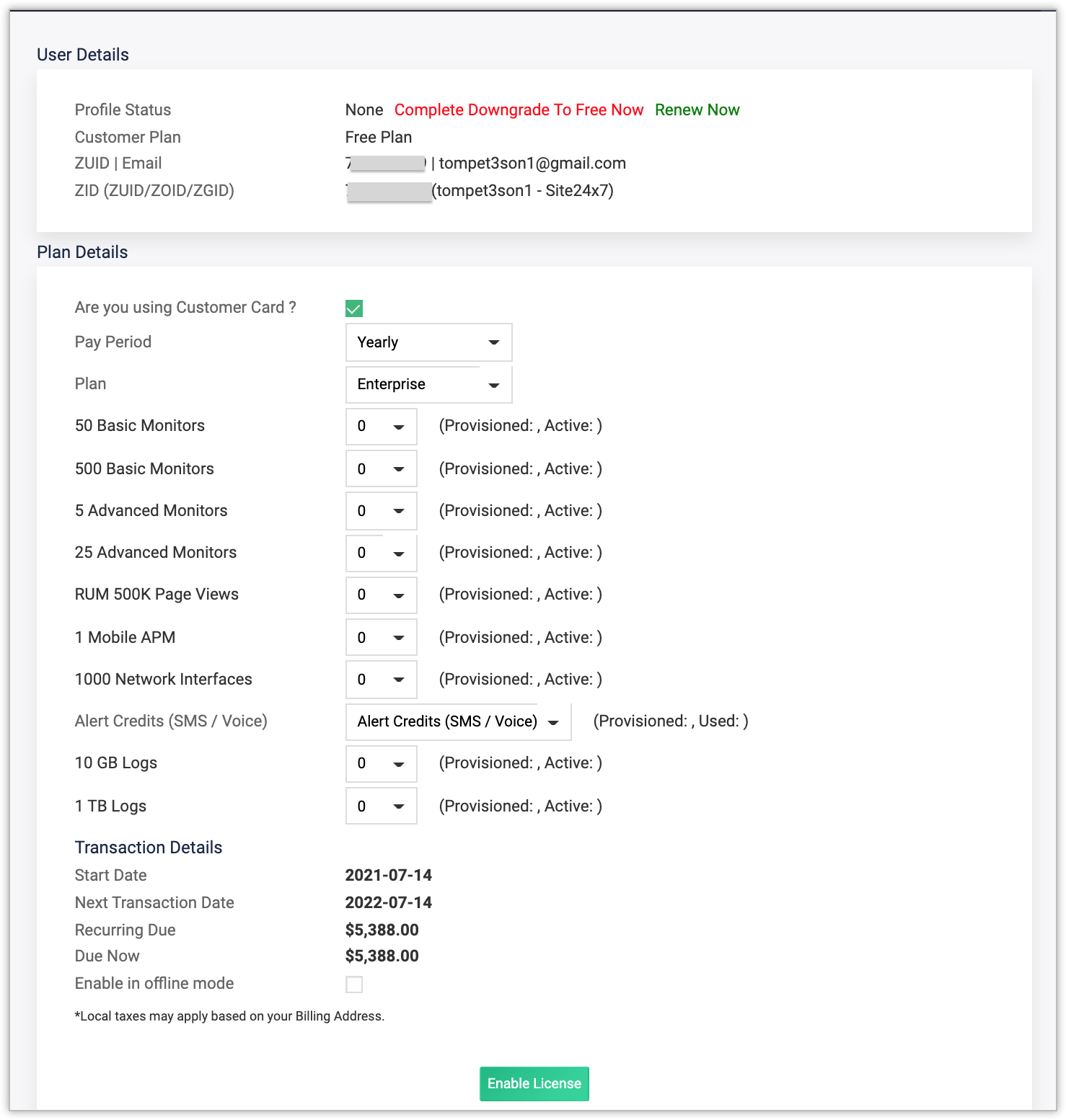Manage customer details from WHMCS console